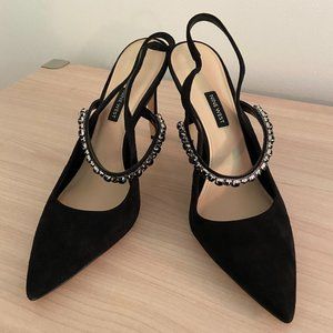 Size 12 Nine West black heels